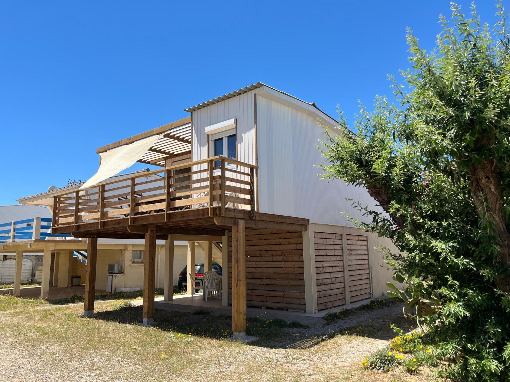 Maison Chalet 200 M De La Plage Climatisation Et Wifi Gruissan Exterior foto